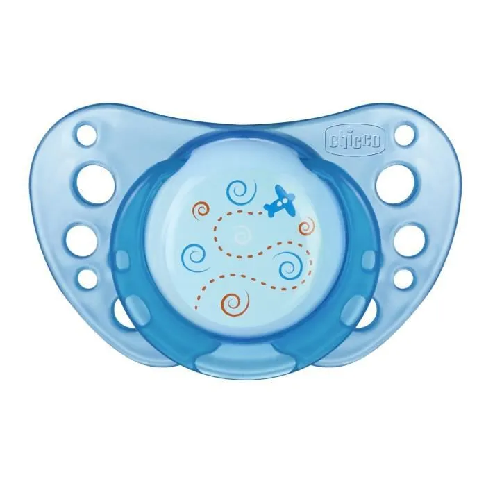 Chicco Physio Forma Air 0-6m Silicone Lot de 2+ Boite de Stérilisation Bateau Avion-3