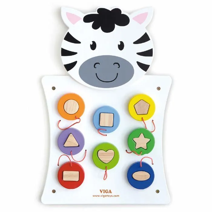 Jeu d'assemblage - jeu de construction - jeu de manipulation Viga toys - 50681 - Jeu Mural - Zebre,-0