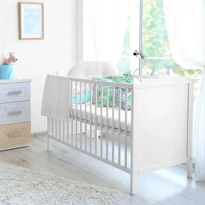 Lot de 2 supports universels pour camera bébé, babyphone, moniteur, Flex - Blanc - Monsieur Bébé-3