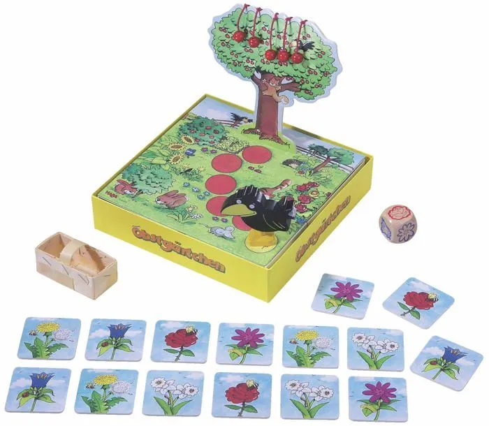 Jeu de societe - jeu de plateau Haba - 4460 - Jeux De Societe - Arbres Fruitiers version allemande-1