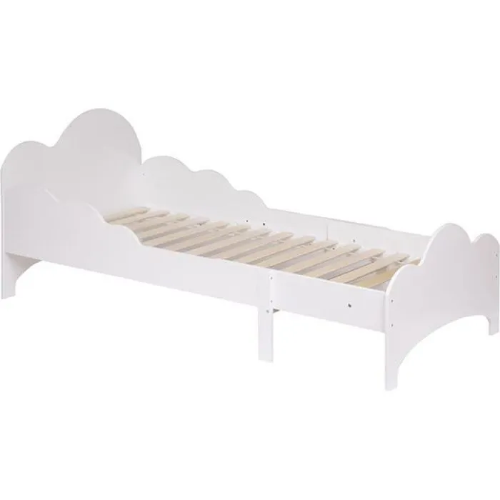 Lit évolutif 90 x 140/190 cm Nuage Atmosphera - Blanc-0