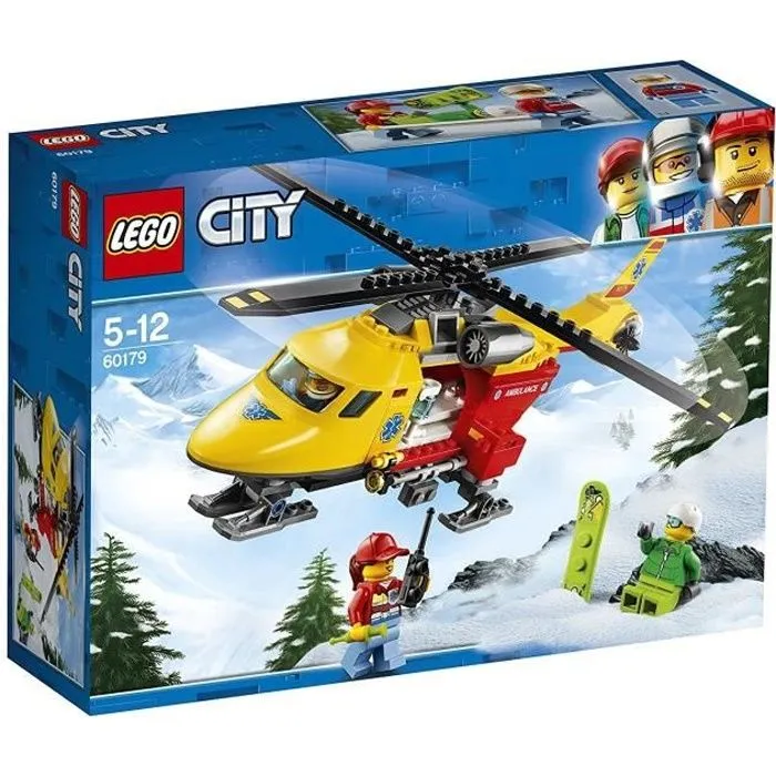 LEGO® City 60179 L'hélicoptère-ambulance-0