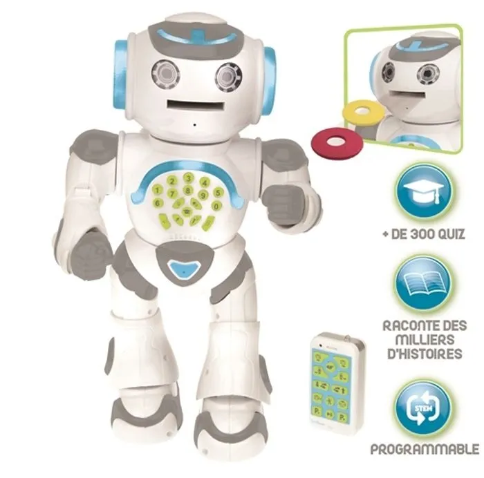 POWERMAN® MAX  Mon Robot Ludo-Éducatif avec Fabrique à Histoires  et Télécommande (Français)-1