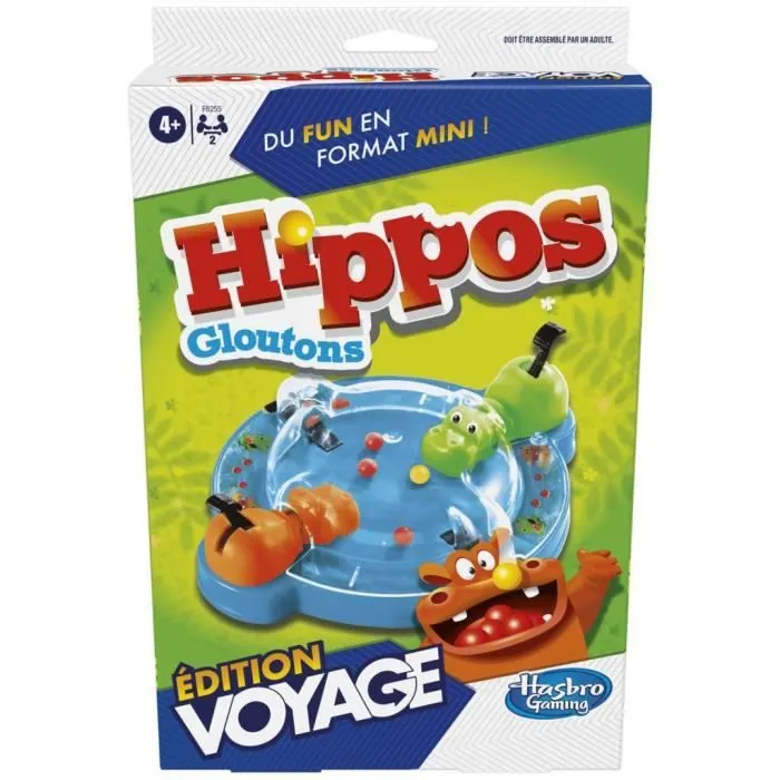 Hippos gloutons Voyage, jeu de société de voyage pour 2 joueurs, dès 4 ans, Hasbro Gaming-2