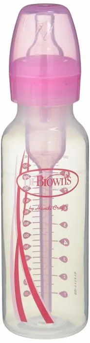 Biberon - pieces detachees biberon Dr. brown's - 167129.5 - Options - Biberon standard Bouche etroite 250 ml rose-0