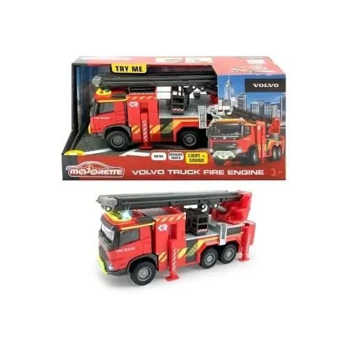 Jouet - SIMBA - Gs Camion pompiers Volvo 19 cm Lumière et son - Multicolore-0