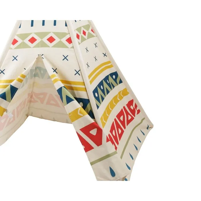 EUREKAKIDS - Tente tipi enfant en bois - De 3 à 12 ans  Multicolor --1