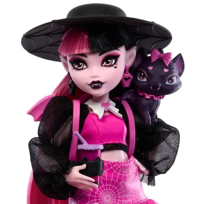 Monster High-Draculaura-Poupée avec animal de compagnie et accessoires HRP64-1