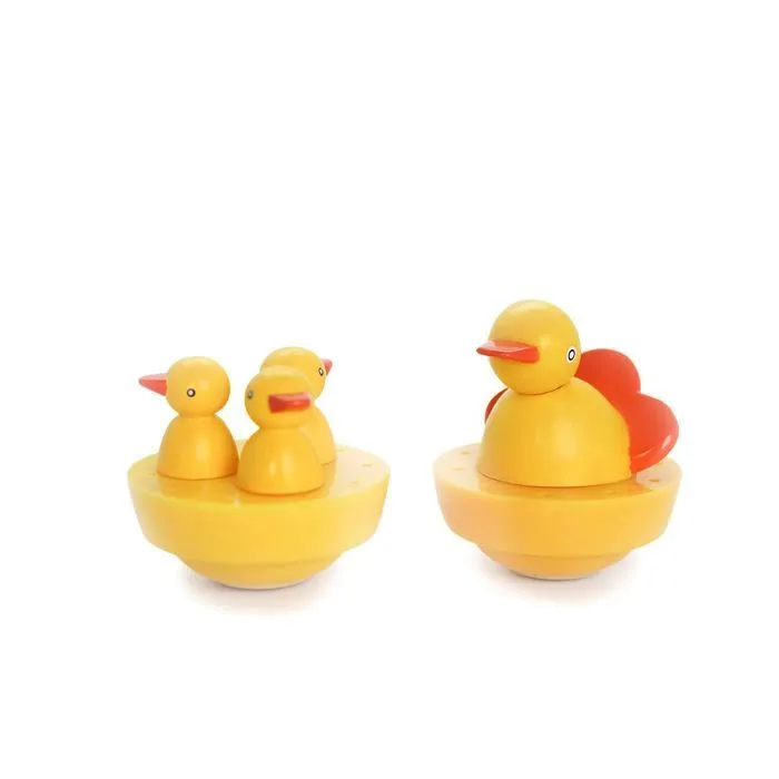 Boîte à musique canard en bois TROUSSELIER - mécanique avec aimants - 11,5x11,5cm-3