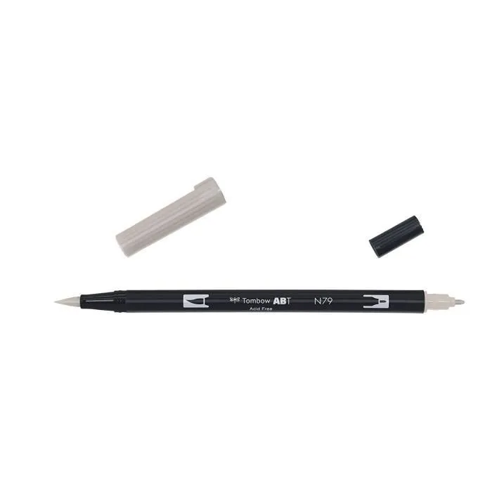 Tombow Feutre pinceau à deux pointes gris - ABT-N79-1P-0