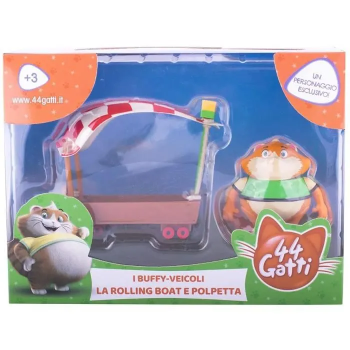Voiture Smoby 44 Chats de Buffycats avec Personnage 8 cm - Blanc - Jouet pour Enfant de 3 Ans et Plus-1