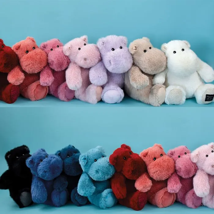 Peluche - HISTOIRE D'OURS - Hippopotame - 40cm - Bleu canard - Bébé-3