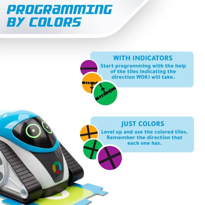 Xtrem Bots - Woki, Jouet Robot Programmable, Jeu Educatif Enfant, Jouets Garçons, Cadeau Garcon 5 Ans, Robot Intelligent-3