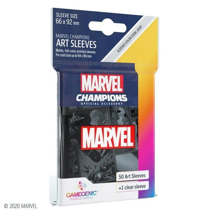Gamegenic - G15013 - Marvel Champions Sleeves Marvel Black, GGS15013ML-0