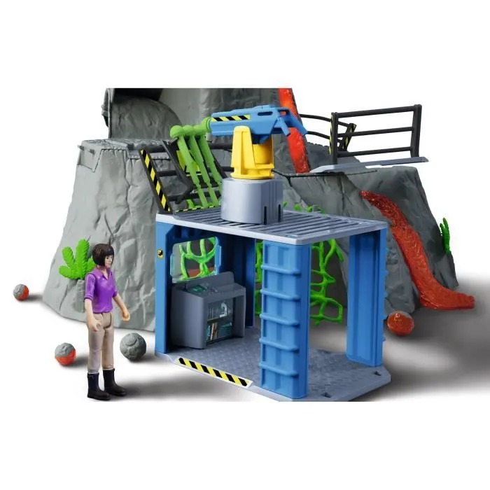 Expédition au grand Volcan, 1 figurine de chercheuse et 2 jouets dinosaures, Pour enfants dès 5 ans, Schleich 42564 DINOSAURS-6