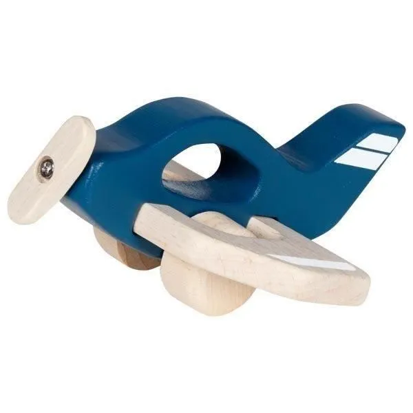 Jeu d'apprentissage - NO NAME - Avion en bois azur - Bleu - Enfant - Mixte-0