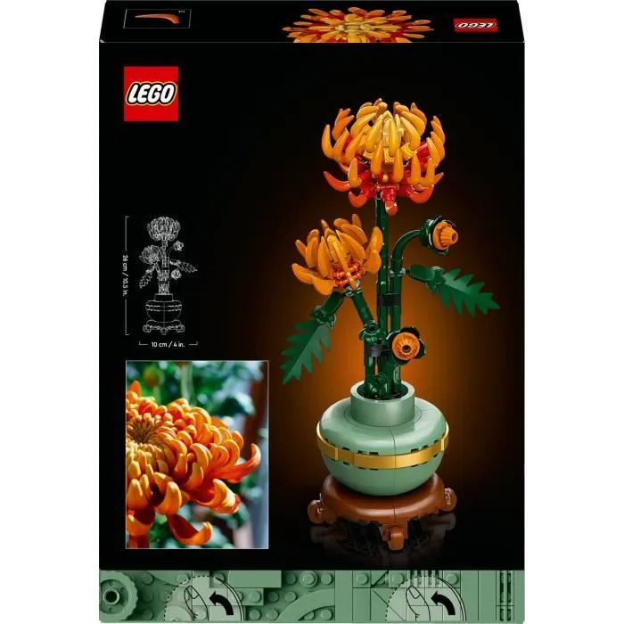 LEGO® Icons 10368 Le Chrysanthème - Set de Décoration Florale à Construire Pour Adultes-5