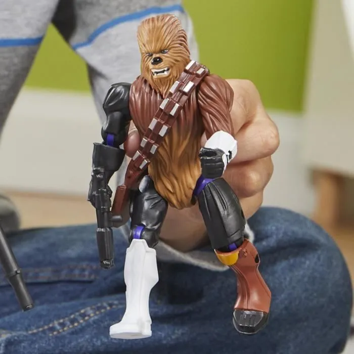 MixMashers Chewbacca, figurine 12 cm personnalisable à mélanger et combiner avec accessoires, Star Wars, dès 4 ans-5