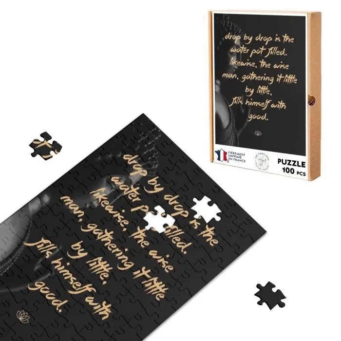 Puzzle Classique - FABULOUS - Feeling Good Citation Bouddha - 100 Pièces - Mixte - Adulte - Intérieur-0