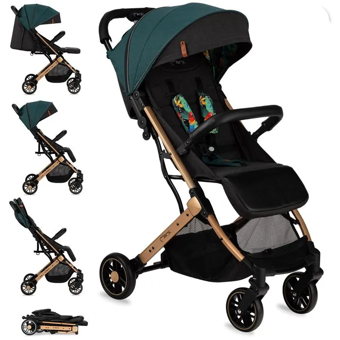 Bebeboutik Poussette bebe citadine ultra compacte MOMI Estelle De 0 a 36 mois Verte