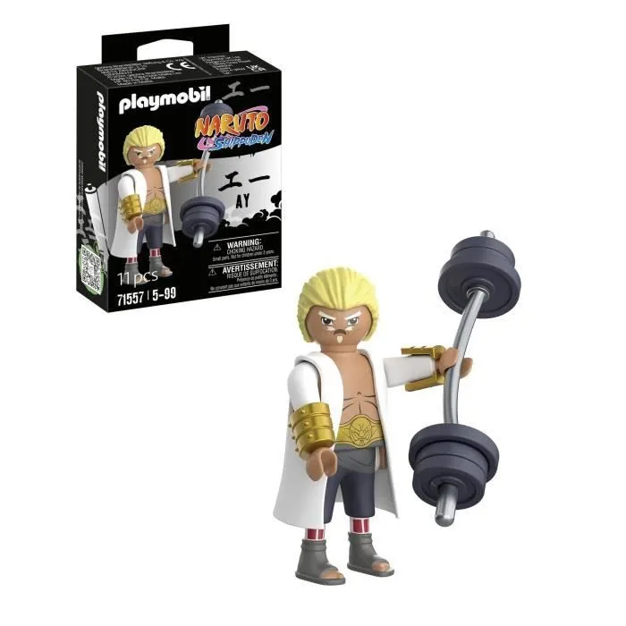 PLAYMOBIL Figurine Fourth Raikage Ay 71557, Naruto Shippuden, Dès 5 ans-0