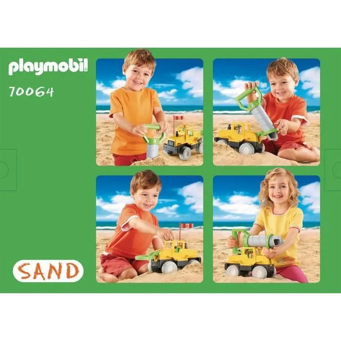 Camion avec foreuse - PLAYMOBIL Sand - PLAYMOBIL - Pour jouer dans le sable avec vos tout-petits-1