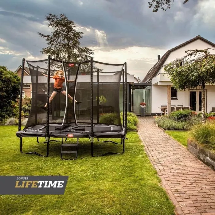 Trampoline - BERG - Ultim Favorit - 280 cm - Noir - Avec filet de sécurité Comfort-2