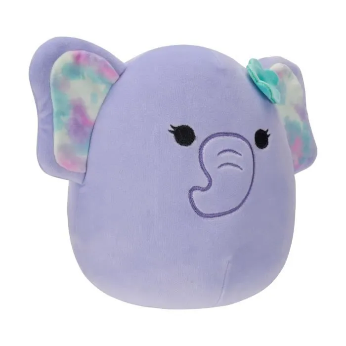 Peluche - Jazwares - Anjali l'Éléphant - 19 cm - Violet - Douce et moelleuse-0