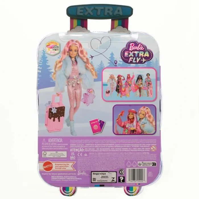 Barbie®-Barbie® Extra Cool-Poupée voyage en tenue d’hiver HPB16-3