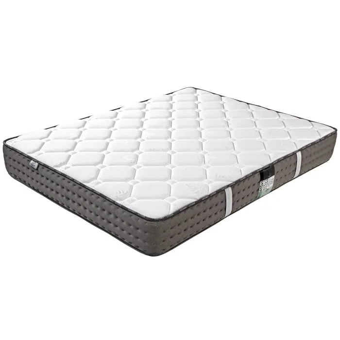 Matelas 140x190 cm, Planilux, 20 cm, mémoire de forme, ferme, indépendance du couchage, face été/hiver-0