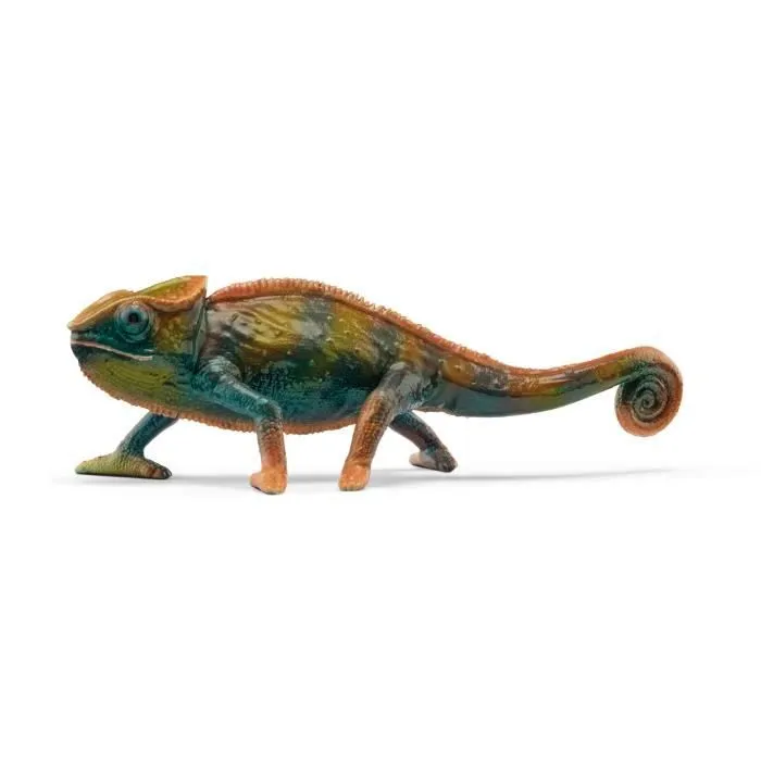 Figurine Caméléon, Figurine qui change de couleur avec la chaleur, jouet pour enfants dès 3 ans, Schleich 14858 WILD LIFE-0