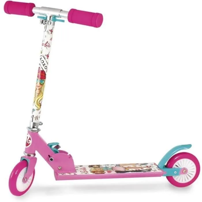 Trottinette - ODS - Barbie - Rose - 2 roues - Aluminium 65 cm-1