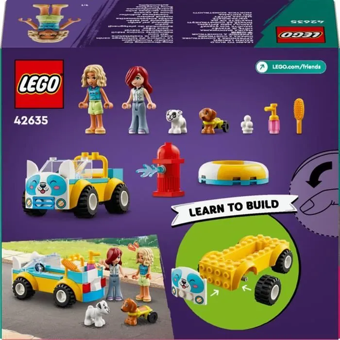 LEGO® Friends 42635 La voiture de toilettage canin - Jouet sur le thème des animaux-4