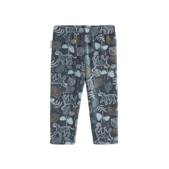 Pyjama bébé - Félintrépide - 2 pièces - Velours douillet - Imprimé félin - Bleu-4