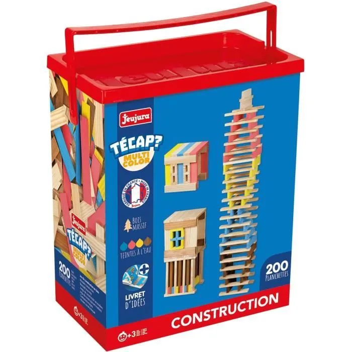 Técap Multicolor - Jeu d'équilibre et de construction - JEUJURA - 200 pièces-2