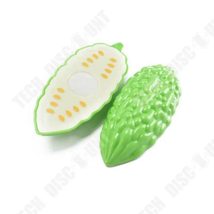 TD® Set Jeu - Jeu de Rôle Cuisine Fruits Légumes Nourriture Jouet Set Coupe-cadeau Goyave- Verte- Fille- Garçon-2