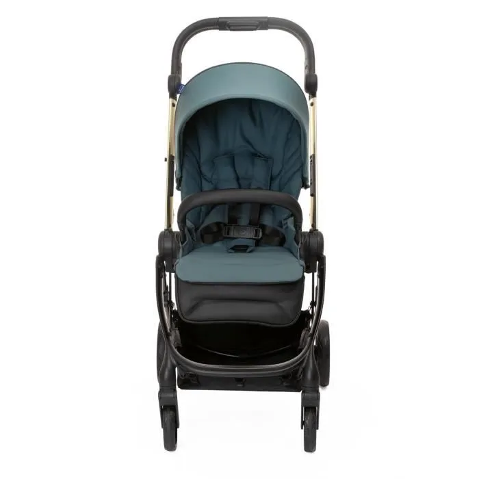 Poussette citadine - CHICCO - One4Ever Green Gem - Hamac réversible - Grandes roues - Poids 7.9 kg-2
