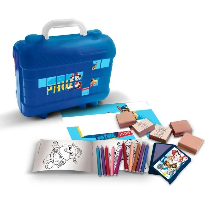 Valisette de coloriage - PAW PATROL - Pat' Patrouille - Enfant - Multicolore - 3 ans - Mixte - Bleu-1