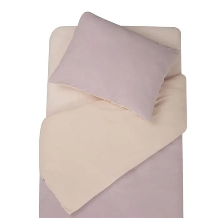Parure de couette bicolore pour enfant Violet 100x140 cm-1