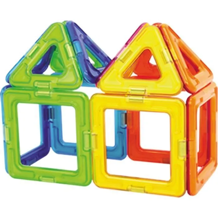Magformers Basic 14pcs set - Jeu de construction magnétique pour enfant - Jeu éducatif constitué de formes multicoleres - 14pcs-7