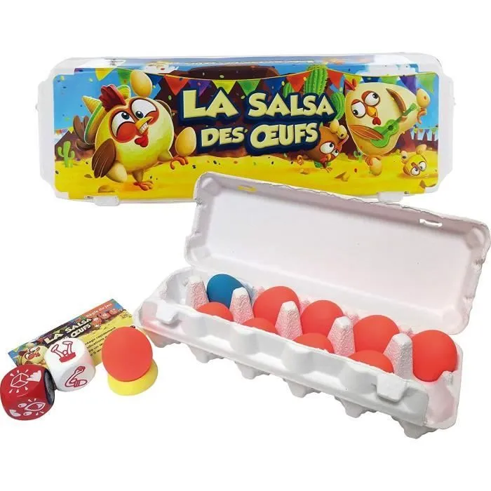 Jeu de société enfant - ASMODEE - La Salsa des œufs - Jeu d’ambiance - A partir de 7 ans-0