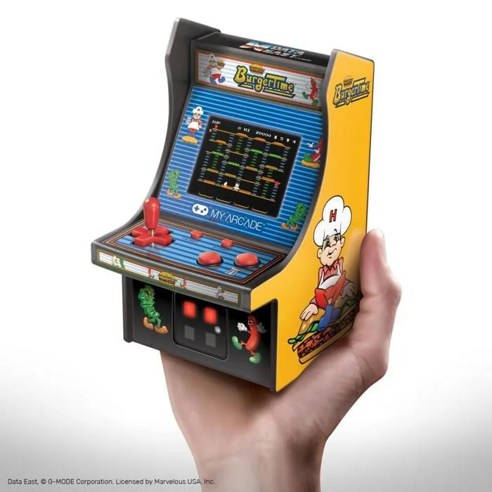 Console portable - My Arcade - BurgerTime Micro Player - Écran couleur 2.75" - Design rétro - Contrôle du volume-4