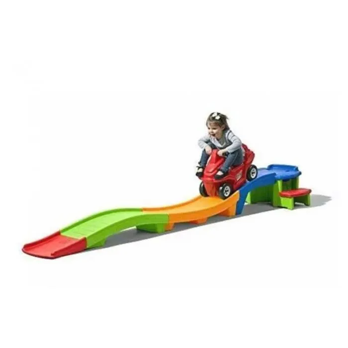 Montagnes russes pour enfants - STEP2 - Up & Down Roller Coaster - Piste de plus de 2,74m - Multicolore-2