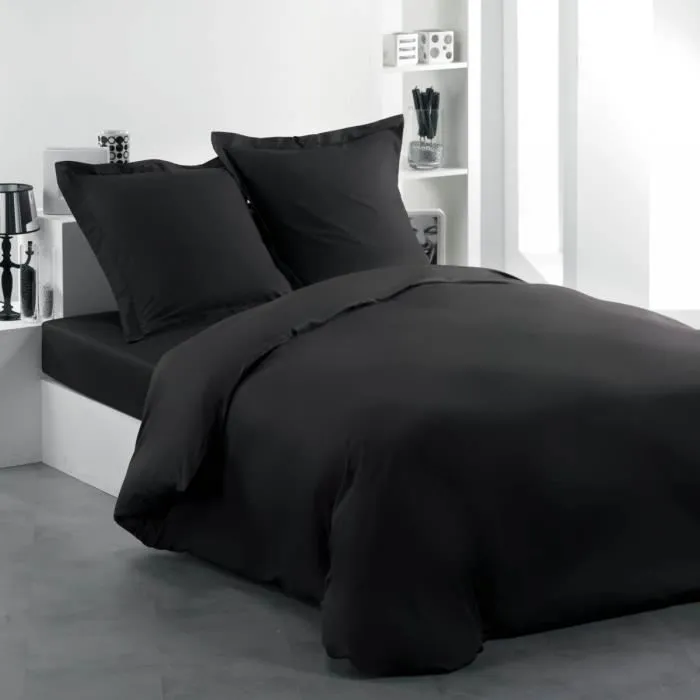 Housse de couette coton INTIMITY 220x240 charbon-0