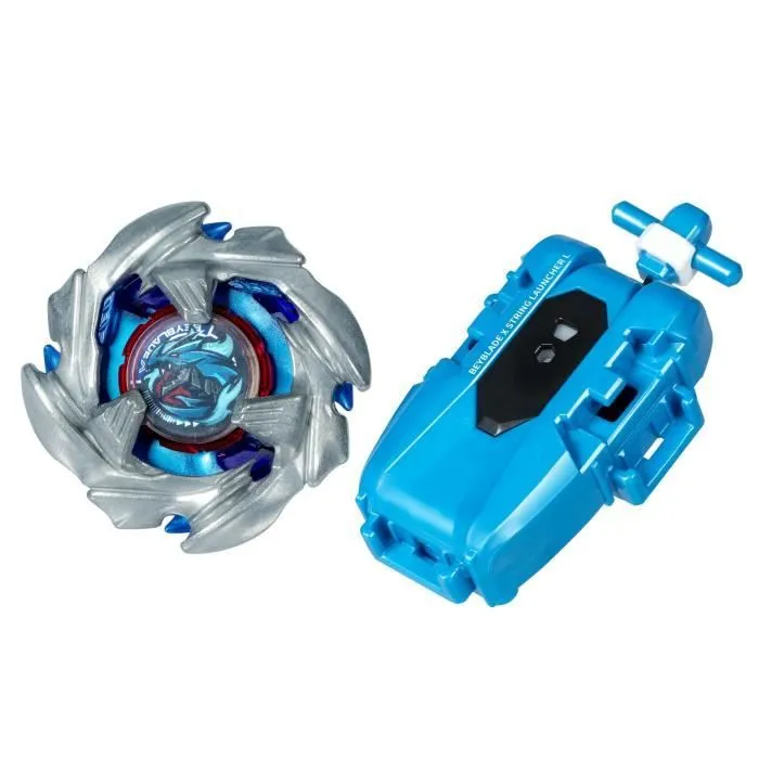Beyblade X pack Cobalt Dragoon 2-60C avec lanceur à corde deluxe, toupie à rotation gauche, dès 8 ans-1