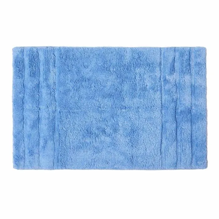 Tapis de bain - HOMESCAPES - SPA Ultra doux - Bleu - Absorption extraordinaire - Antidérapant-1