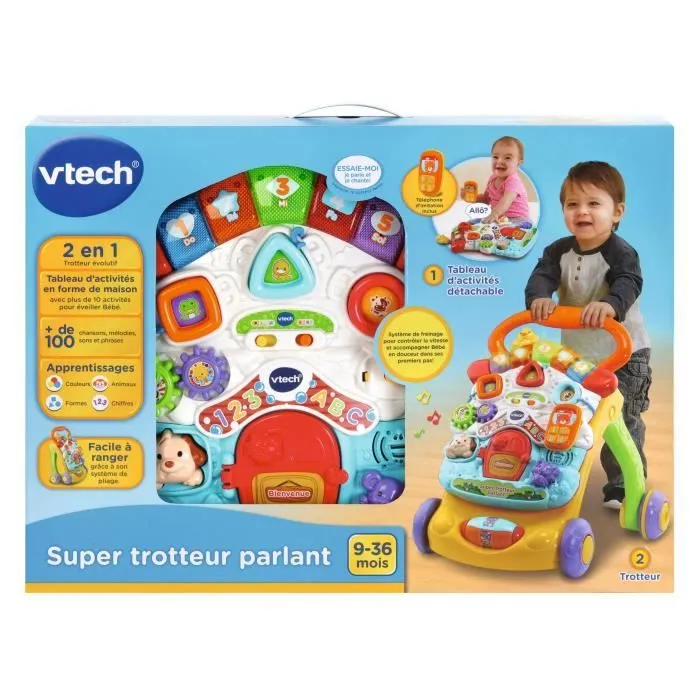 VTECH - Super Trotteur Parlant 2 en 1 - Multicolore-2