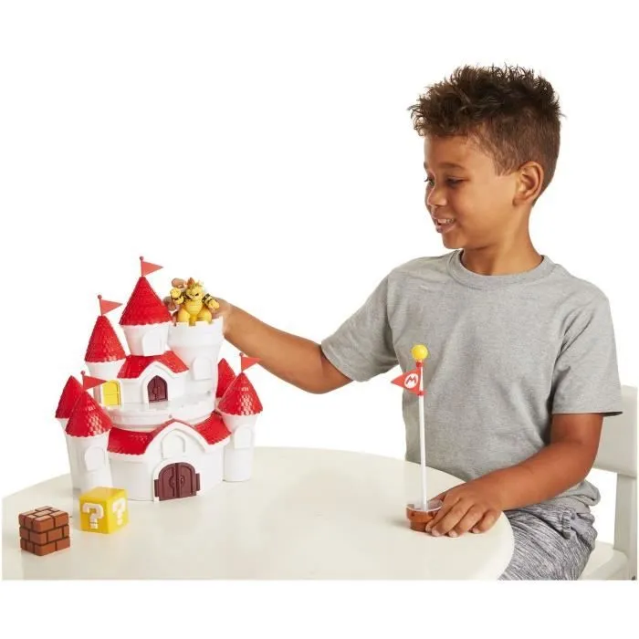 Playset Château Royaume du Champignon - JAKKS PACIFIC - Super Mario - Rouge - Enfant-3