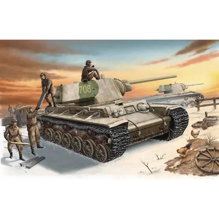 Maquette - Trumpeter - KV-1 1942 - Couleur Marron - Pour Adulte - 14 ans et plus-0