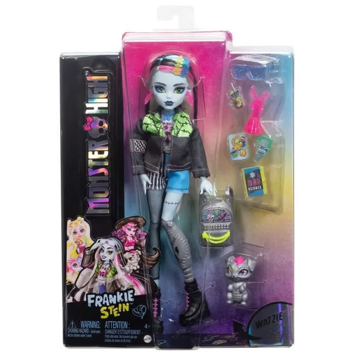 Monster High-Poupée Frankie Stein-Poupée avec animal et accessoires HXH73-4